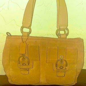 Coach |beige cowhide leather Purse | Preowned